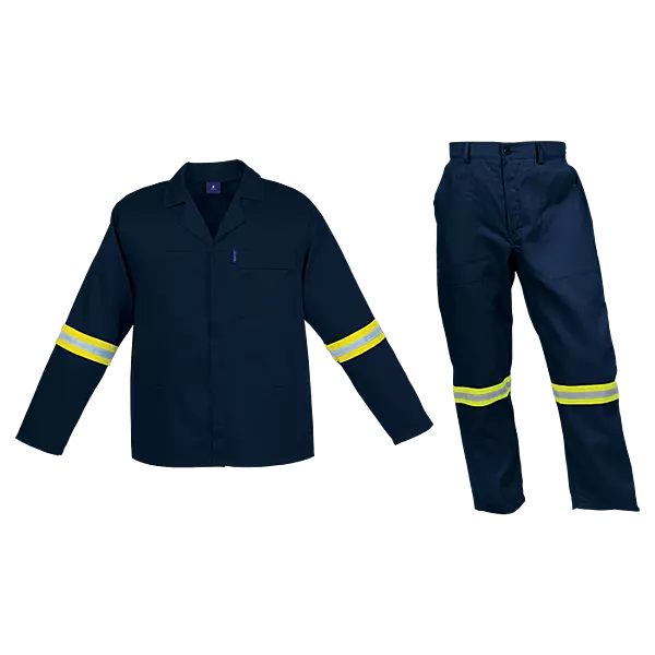 Barron Budget Poly Cotton Conti Suit with Reflective