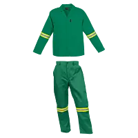 Barron Budget Poly Cotton Conti Suit with Reflective