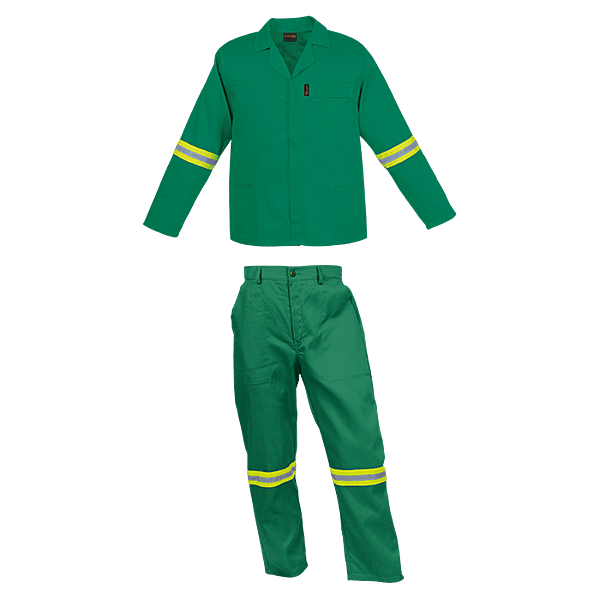 Barron Budget Poly Cotton Conti Suit with Reflective