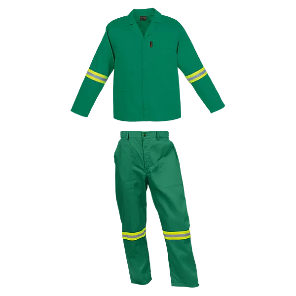 Barron Budget Poly Cotton Conti Suit with Reflective