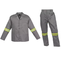 Barron Budget Poly Cotton Conti Suit with Reflective