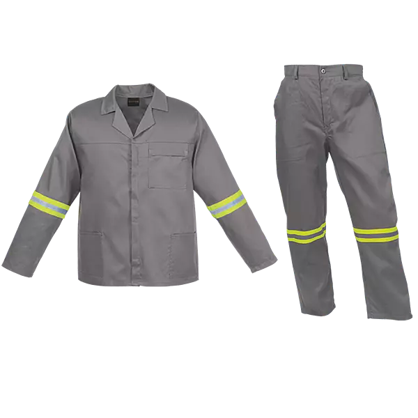 Barron Budget Poly Cotton Conti Suit with Reflective