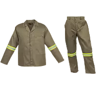 Barron Budget Poly Cotton Conti Suit with Reflective
