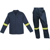 Barron Budget Poly Cotton Conti Suit with Reflective