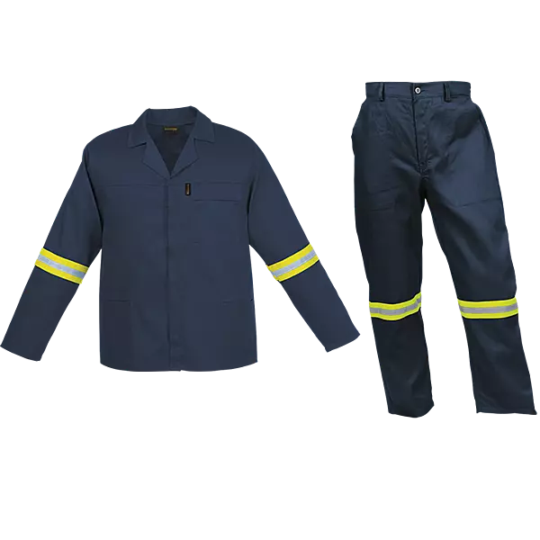 Barron Budget Poly Cotton Conti Suit with Reflective