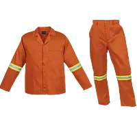 Barron Budget Poly Cotton Conti Suit with Reflective