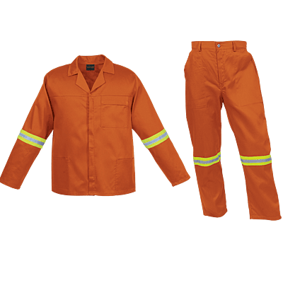 Barron Budget Poly Cotton Conti Suit with Reflective