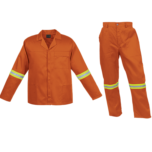 Barron Budget Poly Cotton Conti Suit with Reflective
