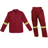 Barron Budget Poly Cotton Conti Suit with Reflective