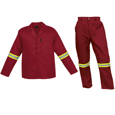 Barron Budget Poly Cotton Conti Suit with Reflective