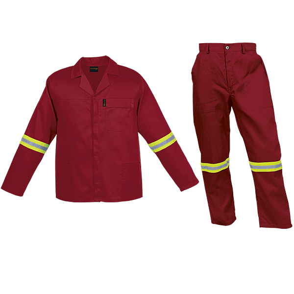 Barron Budget Poly Cotton Conti Suit with Reflective