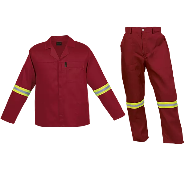 Barron Budget Poly Cotton Conti Suit with Reflective