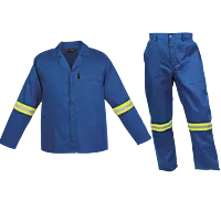 Barron Budget Poly Cotton Conti Suit with Reflective