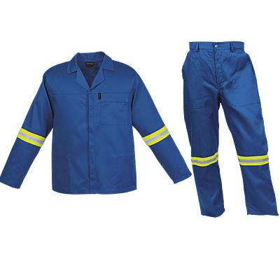 Barron Budget Poly Cotton Conti Suit with Reflective