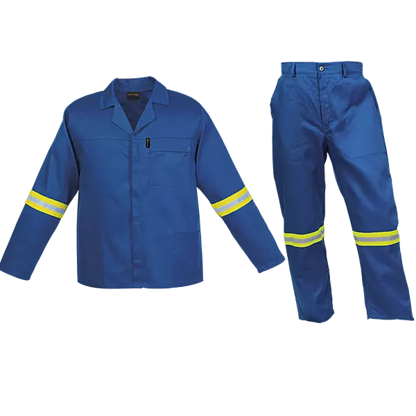 Barron Budget Poly Cotton Conti Suit with Reflective