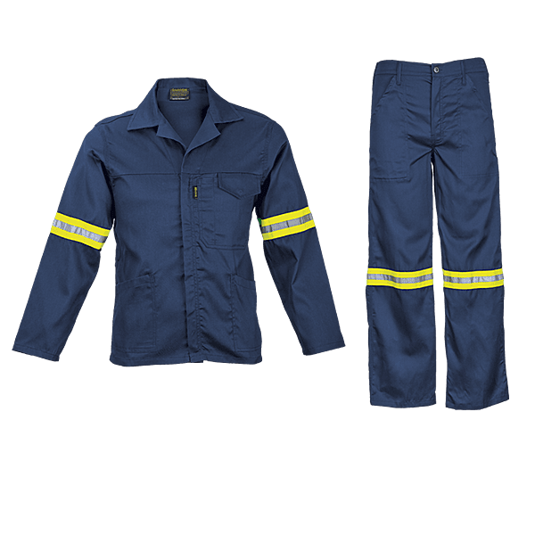 Barron Supreme Poly Cotton Conti Suit with Reflective