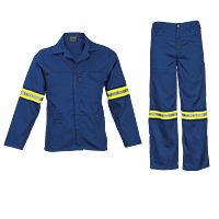 Barron Supreme Poly Cotton Conti Suit with Reflective