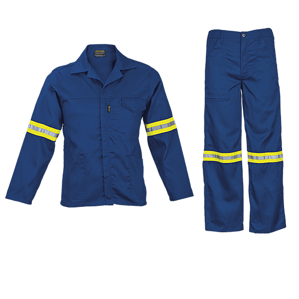 Barron Supreme Poly Cotton Conti Suit with Reflective
