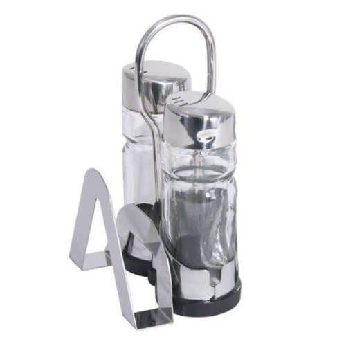 2 PIECES CONDIMENTS DISPENSER WITH NAPKIN HOLDER - 2 BOTTLES