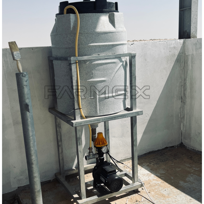 Conical Tank 200 Liter with Stand and Pump