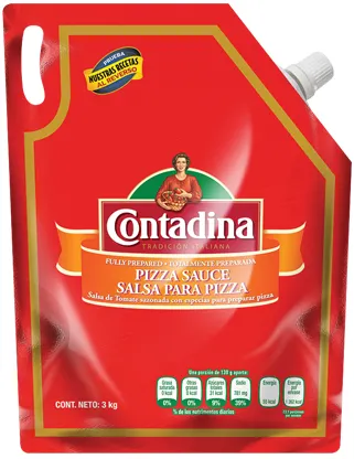 CONTADINA SALSA PARA PIZZA STAND UP POUCH 3 KG
