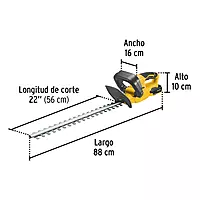 Cortasetos inalámbrico 20V, 1 batería 2Ah, 1 carg. PRETUL - CORI-20P / 28273