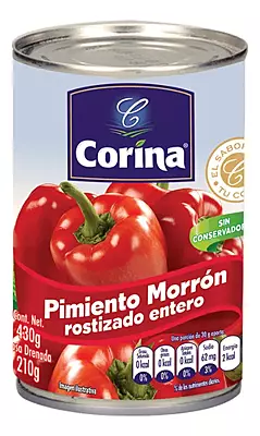 CORINA PIMIENTO MORRON ENTERO 430 G