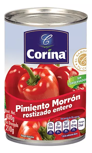 CORINA PIMIENTO MORRON ENTERO 430 G