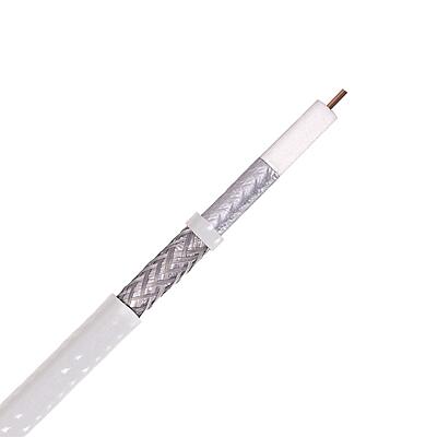 RG6 Cable 60% Dual Shield CMR ETL 18AWG 1000Ft White