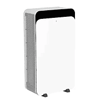 Side profile showing the air intake vents of the Blueair Classic CP-9i unit. Side profile showing the air intake vents of the Blueair Classic CP-9i unit.