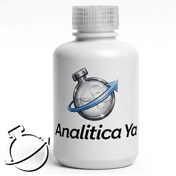 8 compuesto, K 50mg/l. La, Li, Mn, Na, Sr 10mg/l. Ba y Ca 1mg/l en HNO3 al 2%
