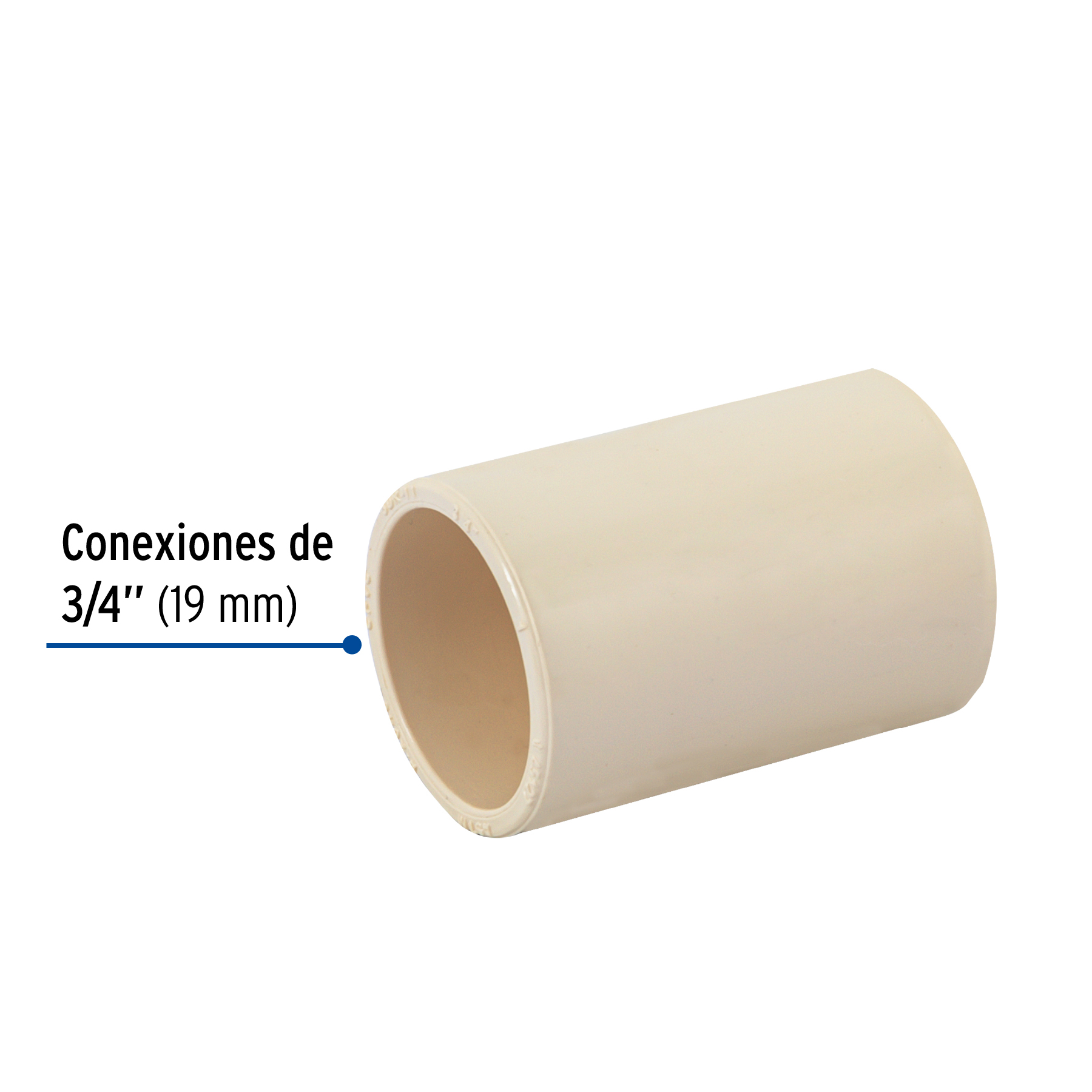 Cople de CPVC,  3/4' - CPVC-262 / 45127