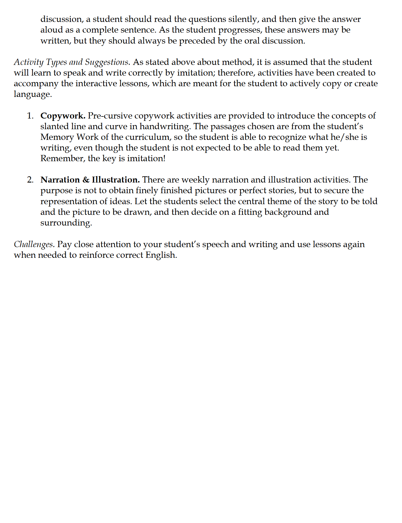 Language Arts K-1: Schola Rosa Cycle 3