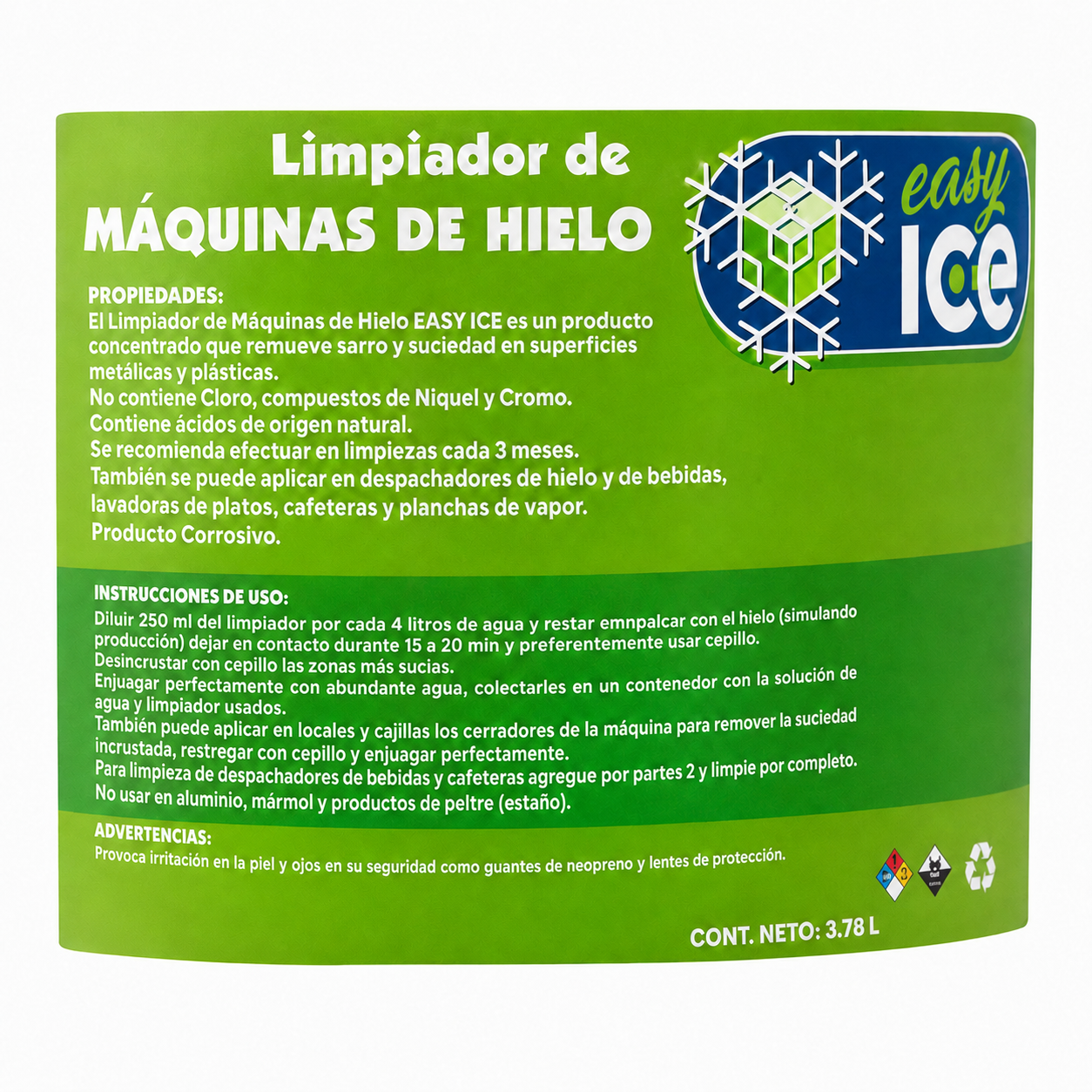 Ice Machine Cleaner Metal - Safe (Galón) - CR-IMC-MS