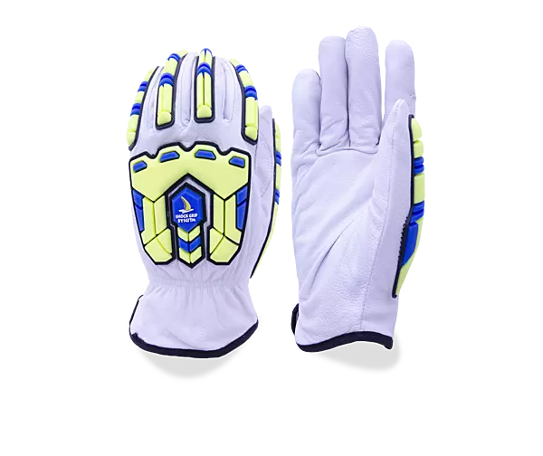 Goatskin glove HPPE Cut A7 Lining,TPR Impact 3