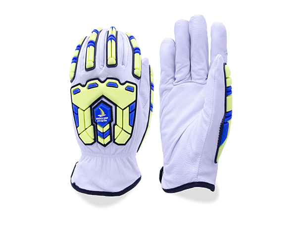 Goatskin glove HPPE Cut A7 Lining,TPR Impact 3