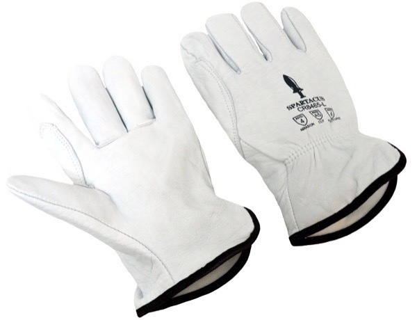 Goatskin grain glove,HPPE cut 5 lining,wing thumb