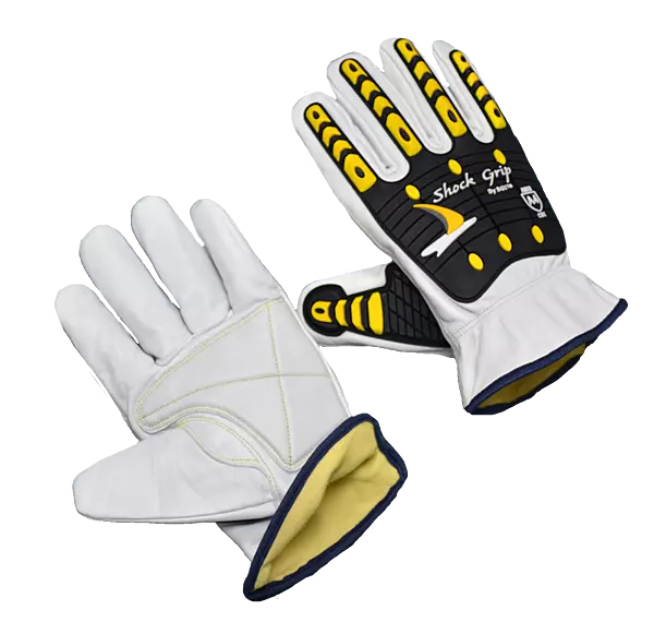 Goatskin,HPPE ANSI A5,TPR Fingers and back,Double palm
