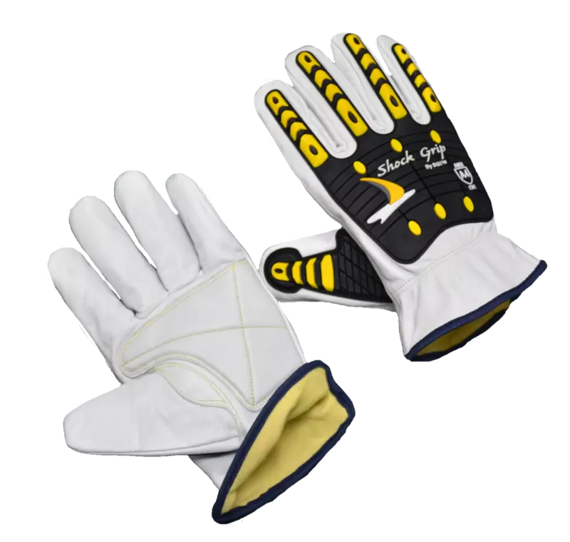 Goatskin,HPPE ANSI A5,TPR Fingers and back,Double palm