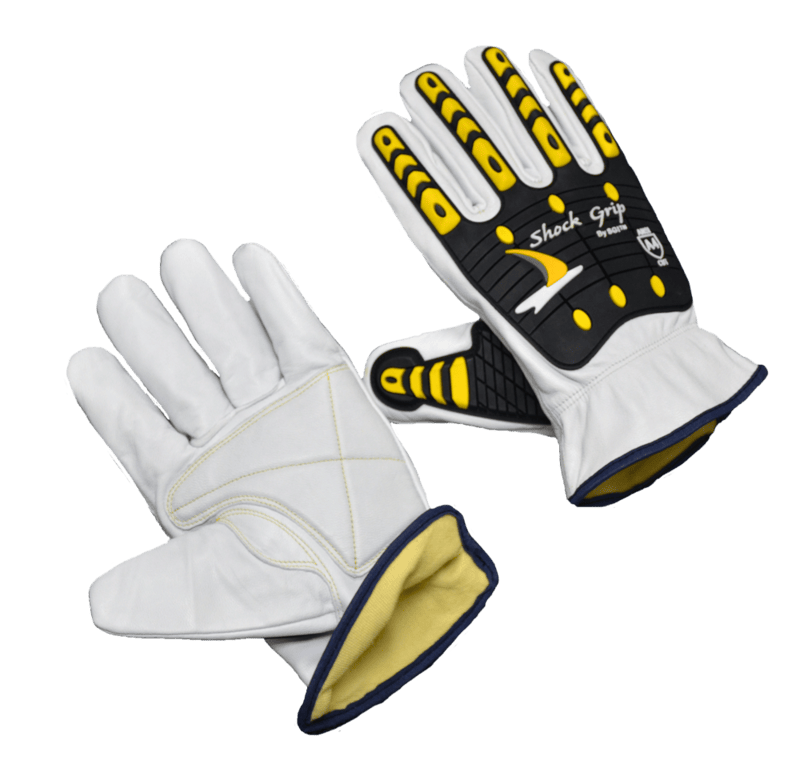 Goatskin,HPPE ANSI A5,TPR Fingers and back,Double palm