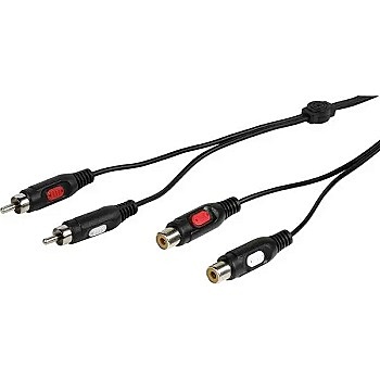 RCA Stereo Audio Extension Cable with 2 RCA on Each End