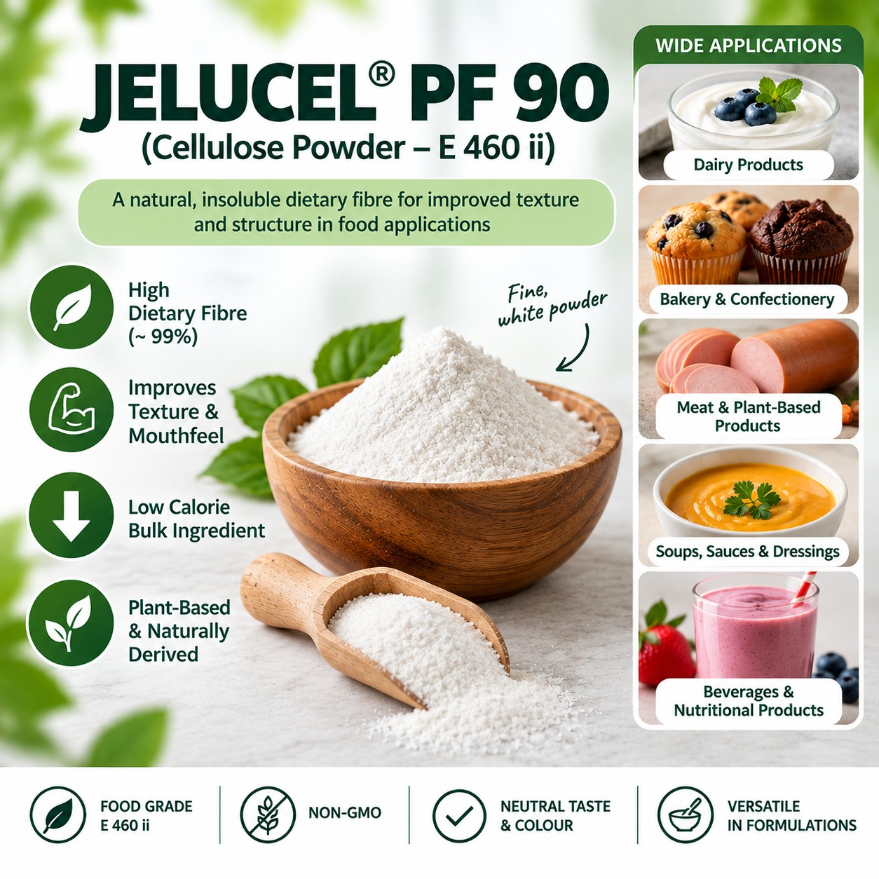 JELUCEL PF 90 (CELLULOSE FIBRE POWDER) - 20 KG