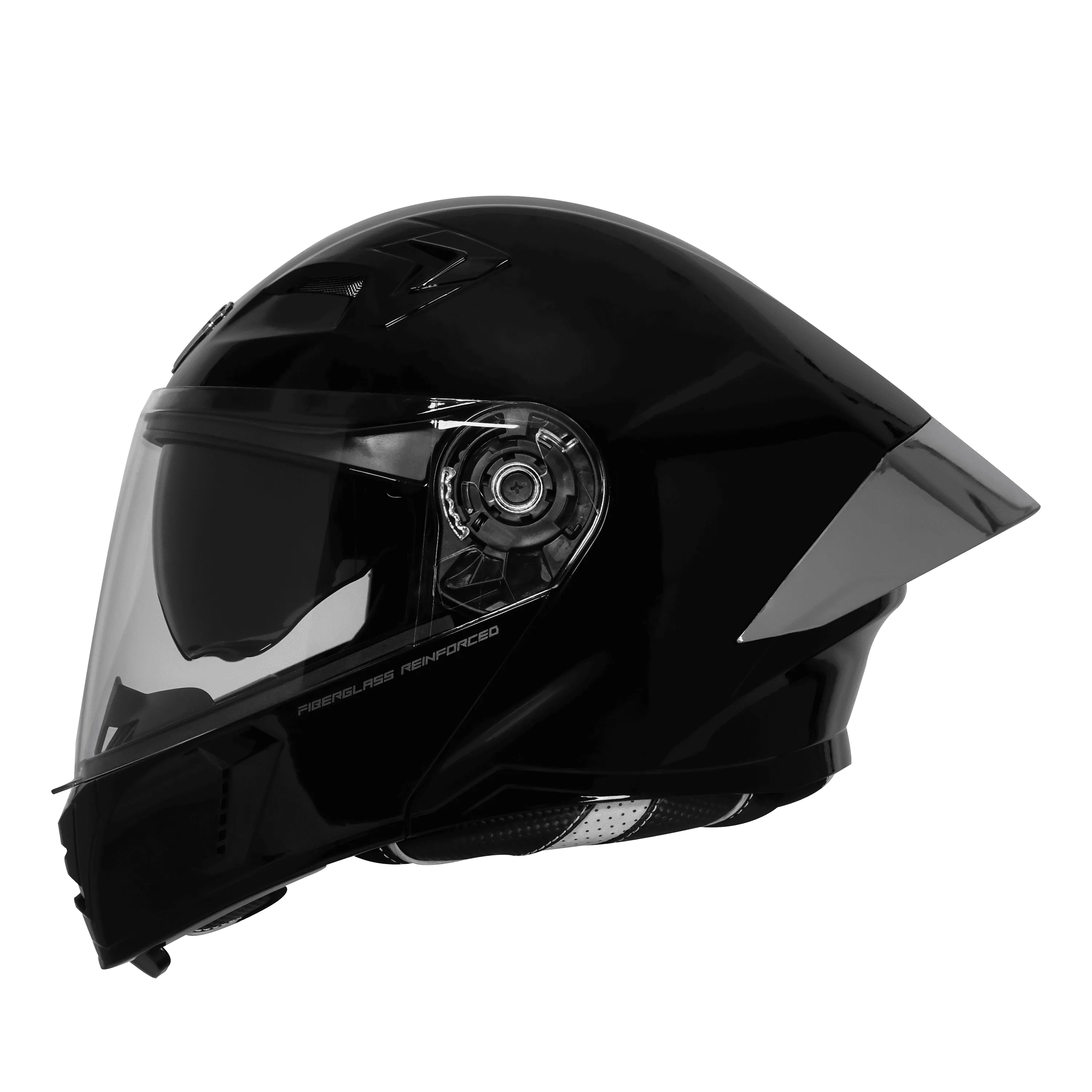 STEELBIRD SBA-20 ISS GLOSSY BLACK(CHROME SPECIAL EDITION) C/V 580 MM SILVER CHROME SPOLIER STEELBIRD SBA-20 ISS GLOSSY BLACK(CHROME SPECIAL EDITION) C/V 580 MM SILVER CHROME SPOLIER
