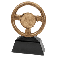 Steering Wheel Resin Trophy-7in.