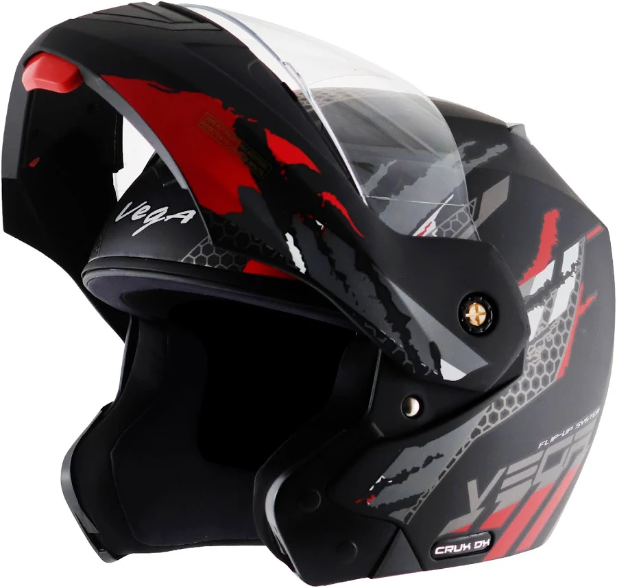 VEGA CRUX DX FLEX DULL BLACK RED C/V (L) VEGA CRUX DX FLEX DULL BLACK RED C/V (L)