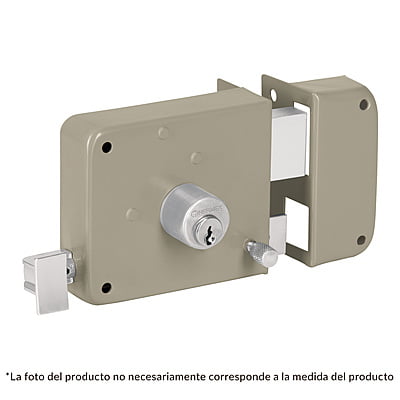 Cerradura sobreponer, instala-fácil, izquierda, Hermex Basic - CS-75IP / 27046