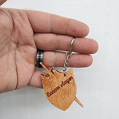 Keychain - Cancer Slayer