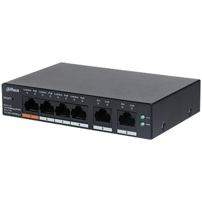 Dahua 6-Port Cloud Managed Desktop Switch with 4-Port PoE