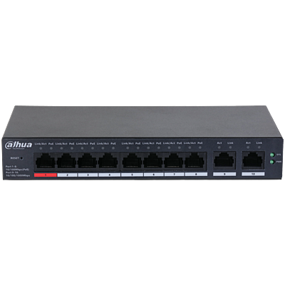 Dahua 10-Port Cloud Managed Desktop Switch with 8-Port PoE Dahua 10-Port Cloud Managed Desktop Switch with 8-Port PoE