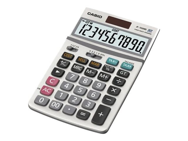 CASIO JF100MS 10 DIGIT SEMI-DESKTOP CALCULATOR